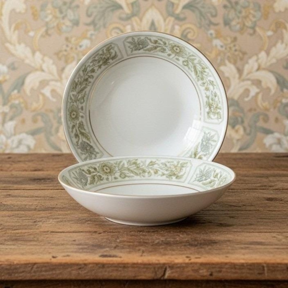 Fine China Of Japan Florence Dessert Bowls, Set of 2, Vintage Floral Porcelain